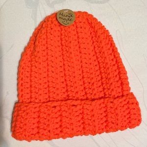Kids Handmade Winter Hat
Neon Orange